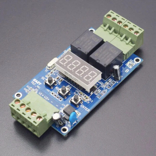 DC 12V 2-Way programmable Relay board/2-way Voltage Detection Control