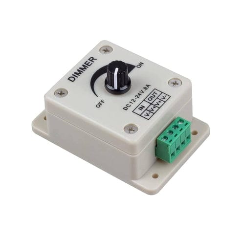 PWM Dimmer Controller 12V-24V 8A Adjustable Dimmer Switch For Single LED Strip