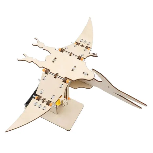 3D Mechanical Pterosaur STEM Kit 3D Wooden Mechanical Dinosaur Kit Mechanical Pterosaur Kit 3D Puzzle Craft Wooden Building STEM Projects For Kids Ages 8-12