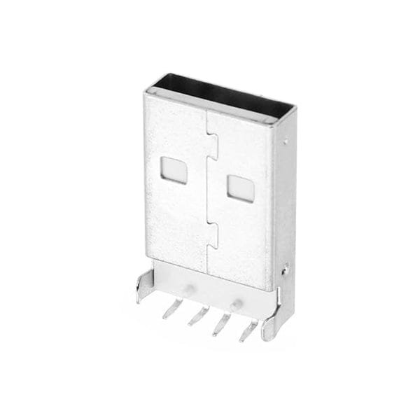 USB Type-A Male PCB R/A Connector USB 4-Pin Male Connector USB A-Type Plug Male PCB Mount Right Angle Connector USB Type A Male PCB Mount Connector For Reliable Data Transfer and Power Supply
