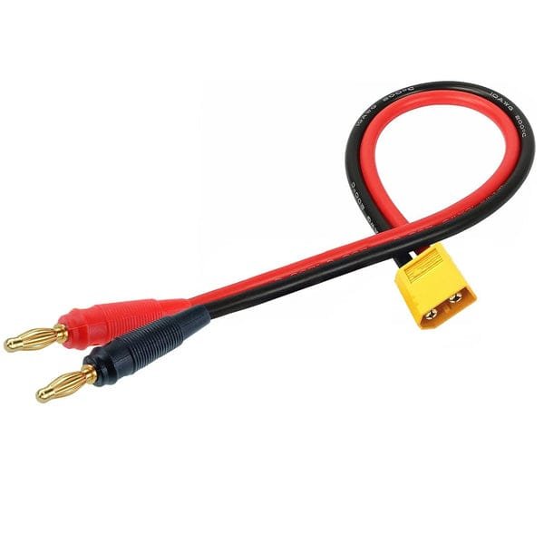 XT60 4mm Banana Plug w/Male 30cm Charging Cable For RC Lipo Battery Charge FPV Drone