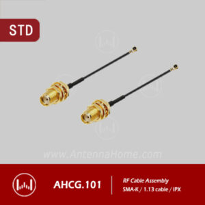 1. AntennaHome AHCG.101 L120 1.13 inch Cable Assembly High-Performance 1.13 inch RF Cable Assembly With SMA-IPX and DIP Connectors For Signal Transmission