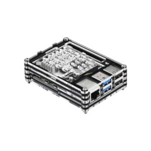 1 Raspberry Pi 5 9-Layer Case Acrylic Shell Raspberry Pi 5 Case compatible with Raspberry Pi 5 4GB, 8GB Active Cooler
