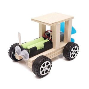 DIY Wind Car STEM Kit DIY Wooden Science Kits Kids Science Experiment Toys Wind Car