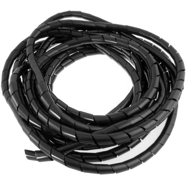 10mm Spiral Wrapping Band Black 10M For Wires