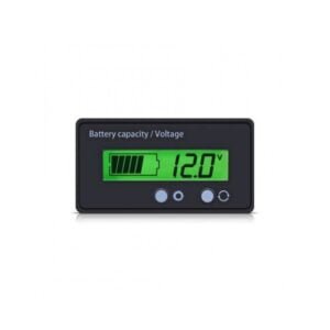 Lead Acid Battery Capacity Indicator Dual Button Adjustable Voltmeter Percentage Power Monitor green GY-6GS