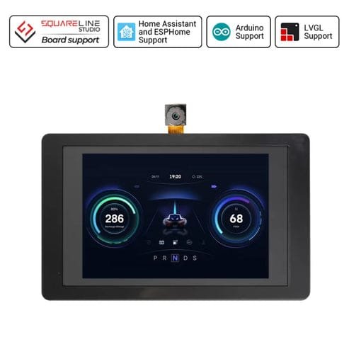 ELECROW CrowPanel-3.5" ESP32 Terminal Display With Camera, 480x320 SPI TFT Capacitive Touch Display With OV2640 Camera It's A Versatile Terminal For IoT And Embedded Projects