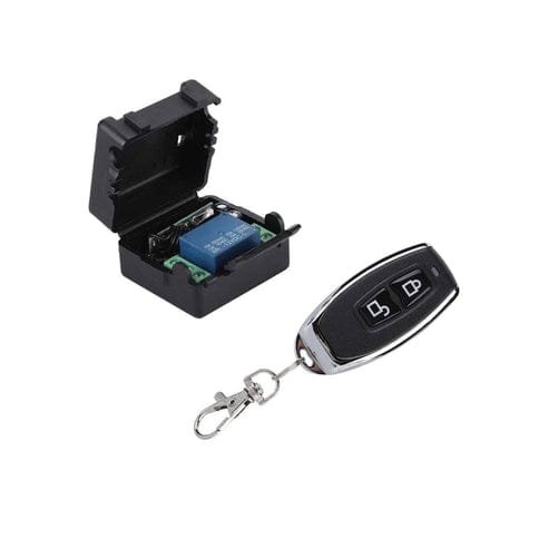 12V DC 433 MHz RF Relay Module 12V DC 433 MHz 1 Channel RF Transmitter and Receiver Remote Control Relay Switch RF Transmitter Remote and Receiver (TX/RX) Control Relay Switch