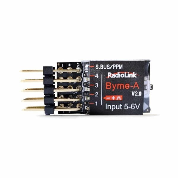 Radiolink Byme-A Flight Controller Byme-A V2.0 RC Flight Controller Airplane Stabilizer with Gyro, 6 Flight Modes 4 Channels for A560 Stunt, 3D Fixed-Wing Airplane, Straight Wing, Jet, T-Tail Aircraft and More