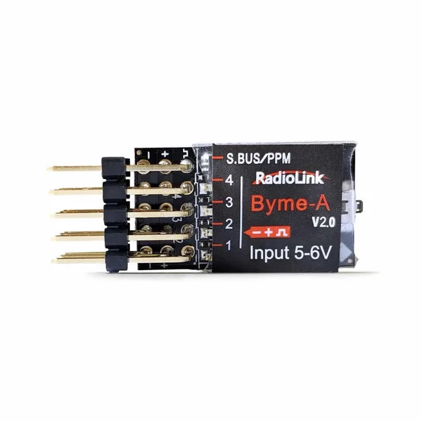 Radiolink Byme-A Flight Controller Byme-A V2.0 RC Flight Controller Airplane Stabilizer with Gyro, 6 Flight Modes 4 Channels for A560 Stunt, 3D Fixed-Wing Airplane, Straight Wing, Jet, T-Tail Aircraft and More