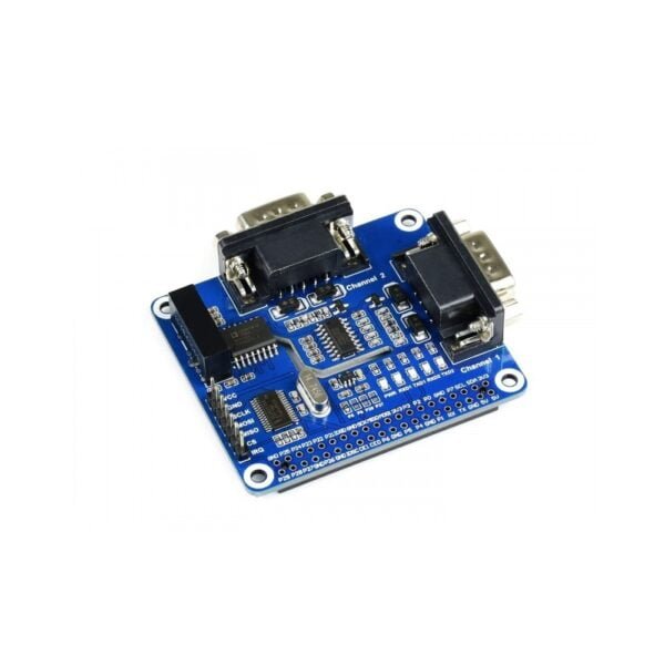 2-Channel Isolated RS232 Expansion HAT For Raspberry Pi