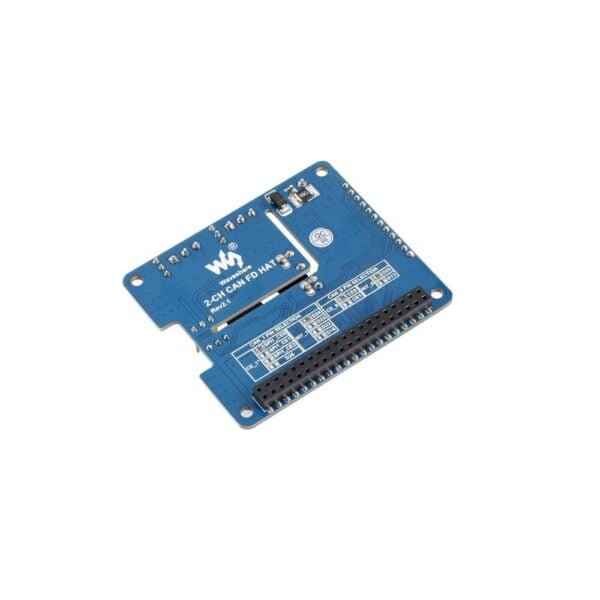 2-Channel Isolated CAN FD Expansion HAT For Raspberry Pi, Multi Protections