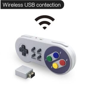 2.4 GHz Wireless USB Controller for NES/SNES Super Nintendo