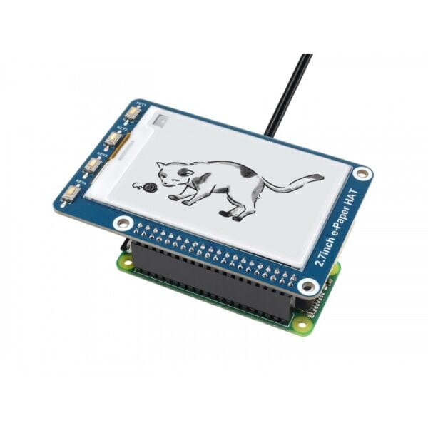 264x176, 2.7inch E-Ink display HAT for Raspberry Pi