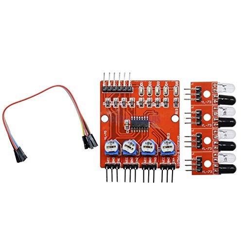 Four Way 4 Channel Infrared Detector Tracing Transmission Line Obstacle Avoidance Sensor Module Diy Car Robot