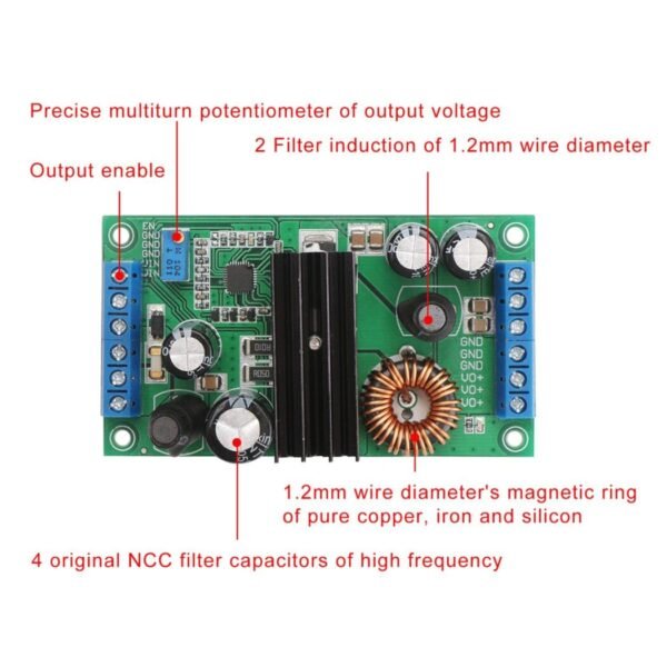 LTC3780 14A High Power Auto Step Up Down Voltage Regulator 5-32V To 2-24V DC Adjustable