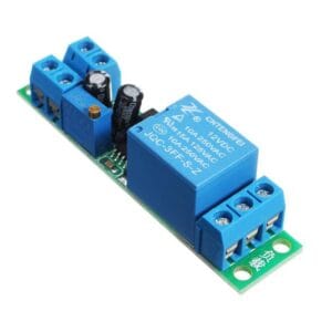 DC 12V Switch Delay-Relay Module with Adjustable Delay Time 0-25 Second Signal Triggering Switch Module