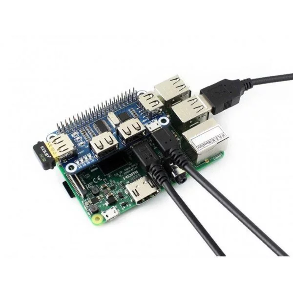 Waveshare 4 Port USB HUB HAT for Raspberry Pi  Boost Productivity Now Efficient