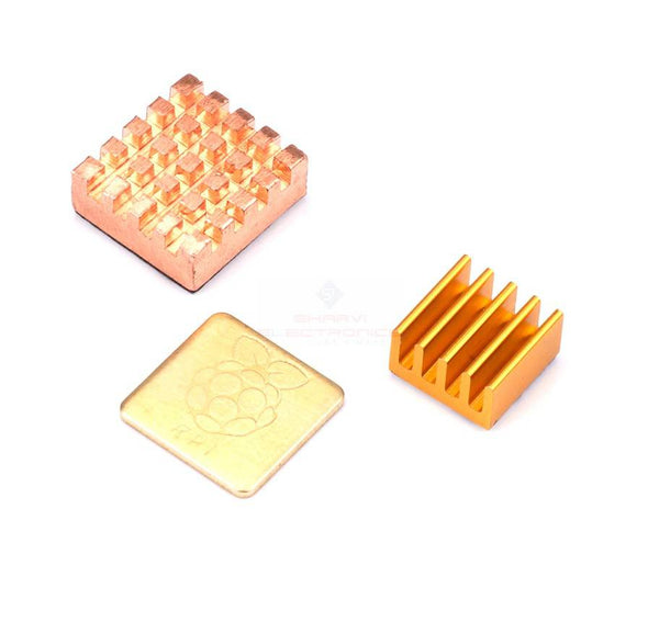 Ultra Strong High Quality Heavy Copper Heatsink Set For Raspberry Pi