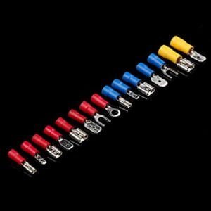 280Pcs 3Colors Assorted Insulated Spade Crimp Terminal Butt Electrical Wire