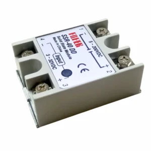 SSR-40DD Solid State Relay 40A DC-DC 3-32V Input to 5-200V Output High Power Switching Module for Industrial Automation