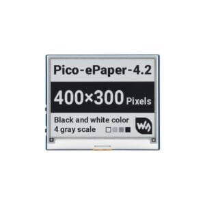 4.2inch E-Paper E-Ink Display Module For Raspberry Pi Pico, 400×300, Black / White, 4 Grayscale, SPI