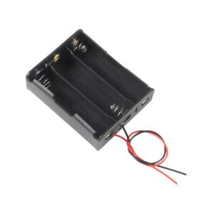 3x18650 Battery Holder Black Plastic Storage Box Case Holder For Battery 3 x 18650 Cell Box, Without Cover