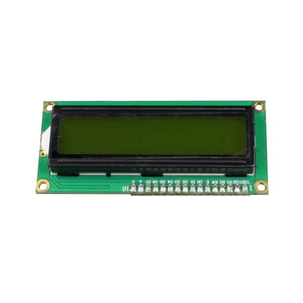 16x2 display With I2C Back Green LCD