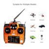 Radiolink AT10II 12 Channels RC Transmitter and Receiver R12DS 2.4GHz Radio Remote, Voltage Telemetry for RC Airplane, FPV Racing Drone, Quad, Helicopter, Car and Boat (Mode 2 Left-Hand Throttle) - Convenient