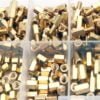 4-12mm(10 Sizes) Brass Hex 300 Pieces M3 Screw Nut Kit