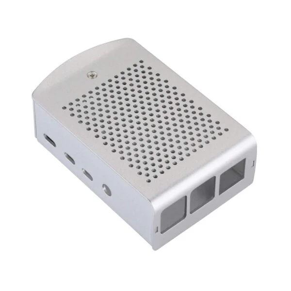 Aluminum Alloy Protective Enclosure Case For Raspberry Pi 4 Model B/B+Silver