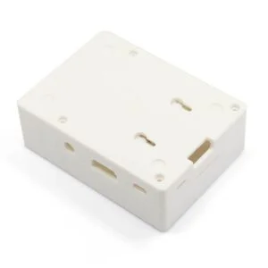 Raspberry Pi 3 Case Support Built-In Cooling Fan White ABS Case