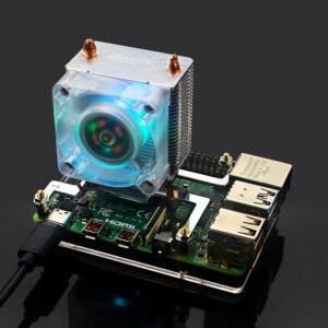 52Pi Ice Tower Cooler Fan for Raspberry Pi 4 Copper Tube with RGB Fan