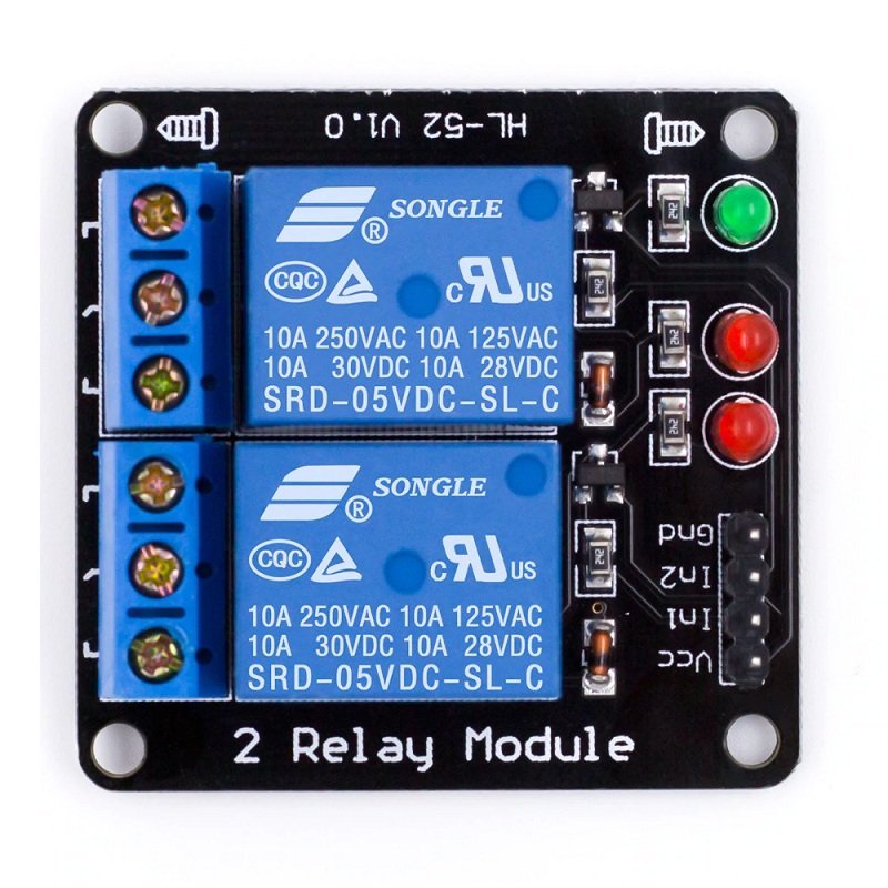 Buy 5V 10A 2 Channel Relay Module Without Optocoupler India