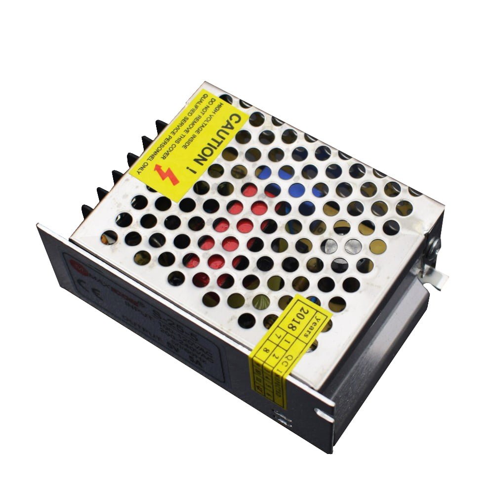 5V 5A SMPS 25W DC Metal Power Supply Non Water Proof