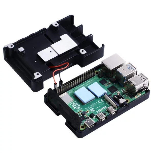 Metal Aluminium Alloy Raspberry Case Pi 4 Armor Cooling Heatsink for Raspberry Pi 4 Model/Pi 4B