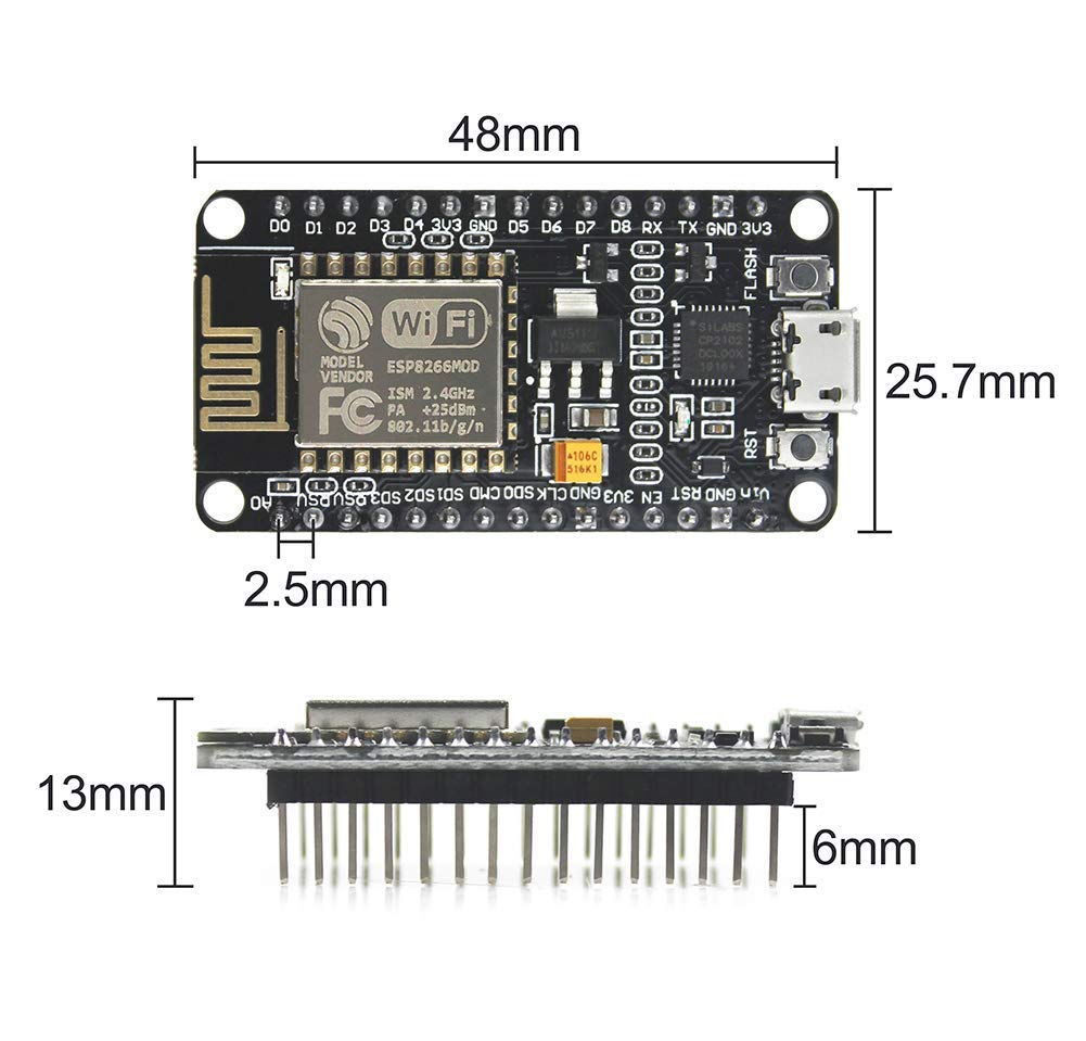 NodeMCU ESP8266 ESP-12E V1.0 Con Chip CP2102 - Foto 12