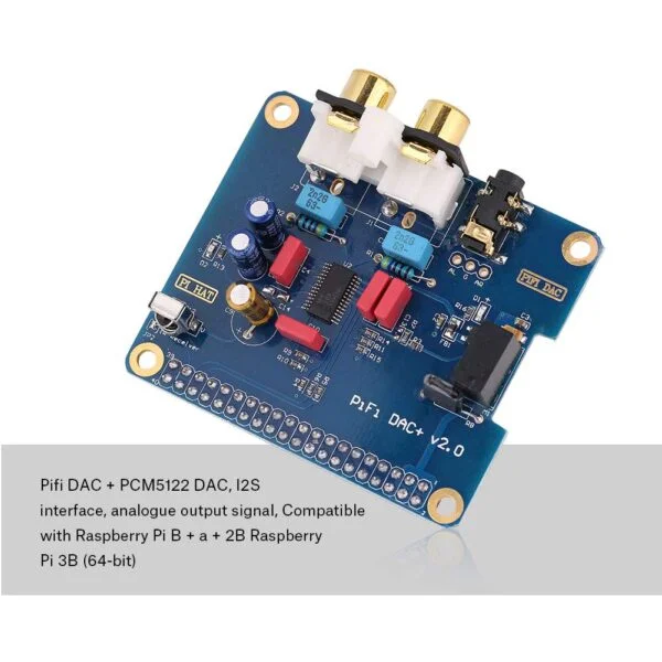 Digital Sound Card, Gold Plated Insulated Card for raspberry pi