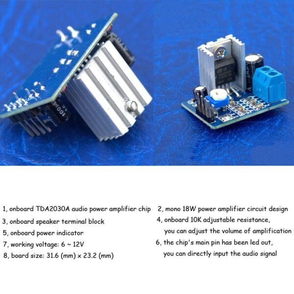 TDA2030A Mono Audio Amplifier Board Module