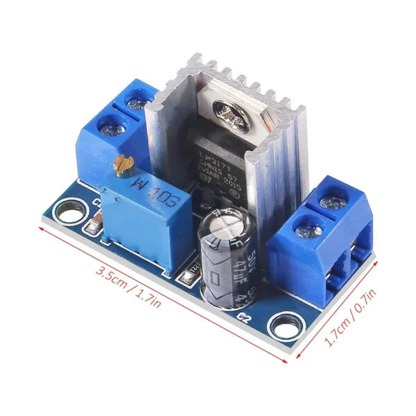 REES52 LM317 DC-DC Converter Buck Step Down Circuit Board Module Linear Regulator LM317 Adjustable Voltage Regulator Power Supply