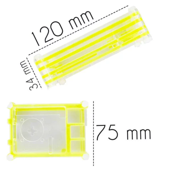 Raspberry Pi 4 9 Layer Acrylic Case Yellow