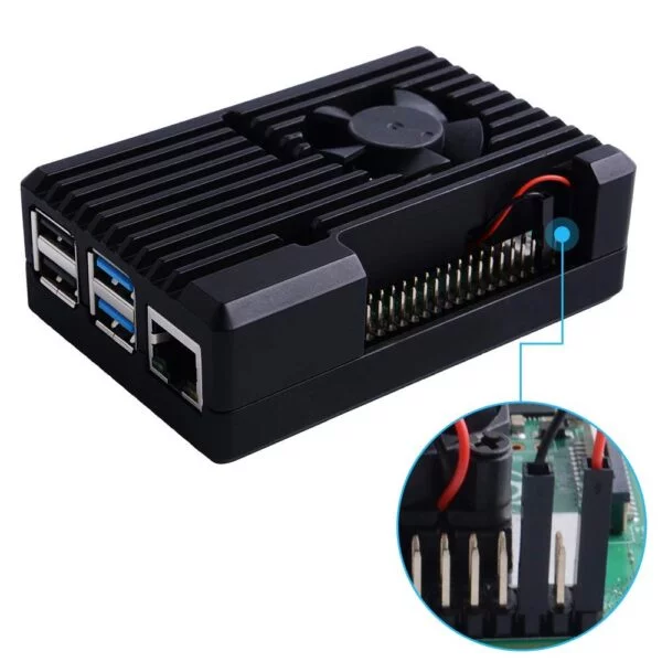 Metal Aluminium Alloy Raspberry Case Pi 4 Armor Cooling Heatsink for Raspberry Pi 4 Model/Pi 4B