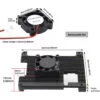Metal Aluminium Alloy Raspberry Case Pi 4 Armor Cooling Heatsink for Raspberry Pi 4 Model/Pi 4B