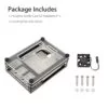 Raspberry Pi 4 9 Layer Acrylic Case Black And Transparent
