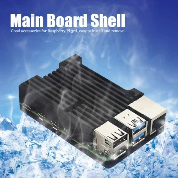 Raspberry Pi 3 Aluminum Alloy Metal Case Armor Enclosure Without Fan