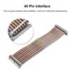 GPIO 40 Pin Colorful Rainbow Female To Female Ribbon Cable