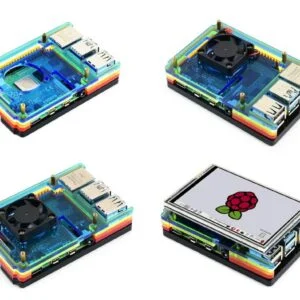 Raspberry Pi 4 Six Layer Acrylic Rainbow Case