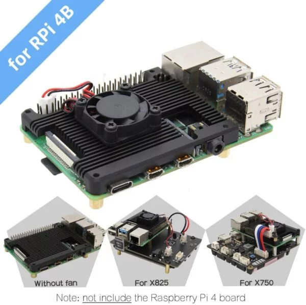 Metal Aluminium Alloy Raspberry Case Pi 4 Armor Cooling Heatsink for Raspberry Pi 4 Model/Pi 4B
