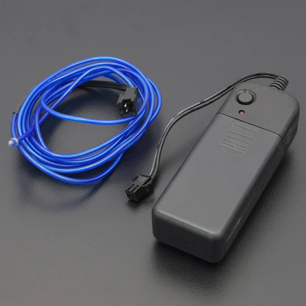 3M Flexible Neon EL Wire Light Dance Party Decor Light - Blue