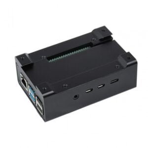 Aluminum Case For Raspberry Pi 4 With Cooling Fan And Heatsinks DIN Rail Mount
